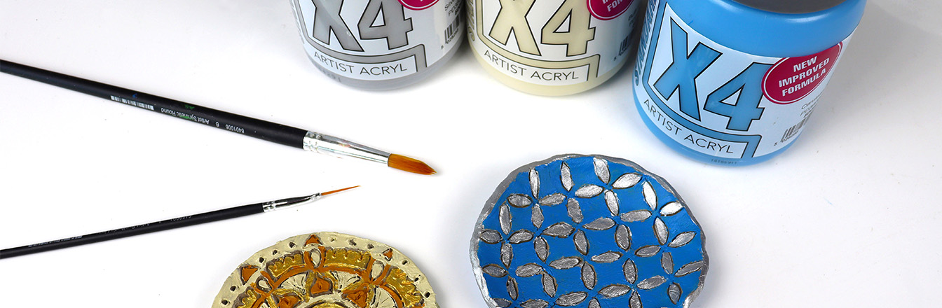 Create an Air Dry Clay Mandala Coaster