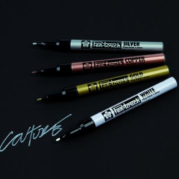 Sakura Slim Pen Touch Metallic Markers