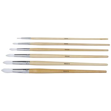 Student Round Synthetic Long Handled Brushes