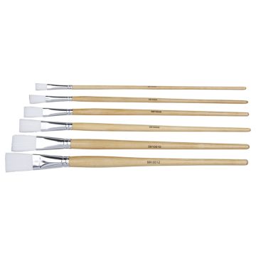 Student Flat Synthetic Long Handled Brushes