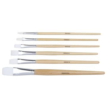 Student Flat Synthetic Watercolour Brushes