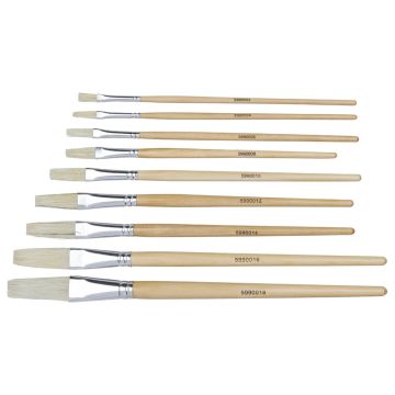 Student Flat Hog Short Handled Brushes