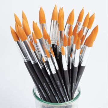 Artist Round Synthetic Brush Bulk Pack