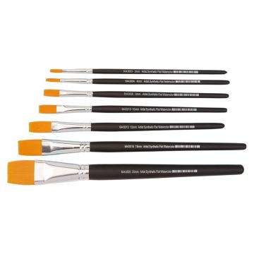 Specialist Artist Flat Watercolour Brushes