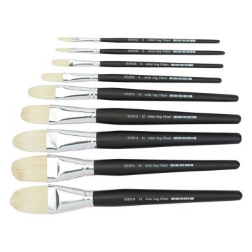 Specialist Crafts Artist Filbert Hog Short Handled Brushes
