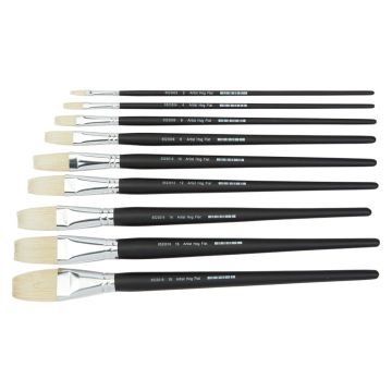 Artist Flat Hog Brushes