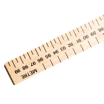 Wooden Metre Ruler 