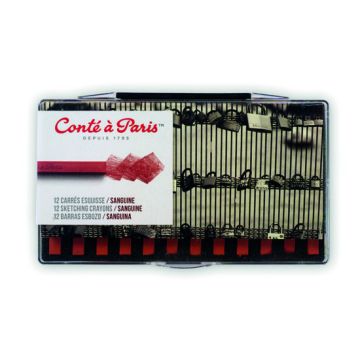 Conte Carres. Sanguine. Pack of 12