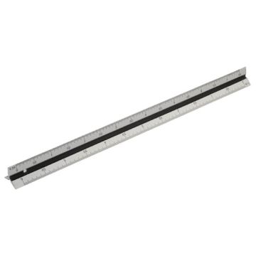 Aluminium Tri Scale 30cm Ruler