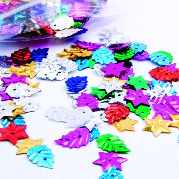 Bulk Sequins 50g - Indian Mix