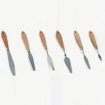Specialist Crafts Artists' Pallete Knives. Set of 6