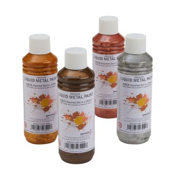 Specialist Crafts Premium Liquid Metal Paint 250ml Set