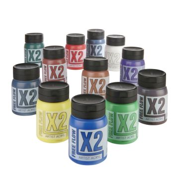X2 Free Flow Acryl 500ml - Landscape Set
