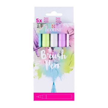 Ecoline Brushpen Pastel Pack of 5