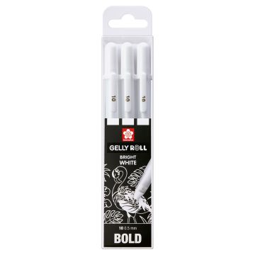 Sakura Gelly Roll Set Bright White Bold Set of 3
