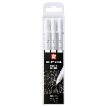 Sakura Gelly Roll Set Bright White Fine Set of 3
