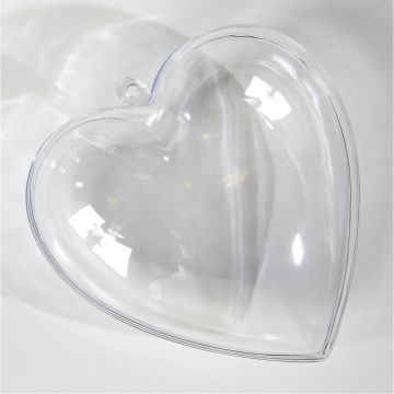 Clear Plastic Heart Shapes 100mm 