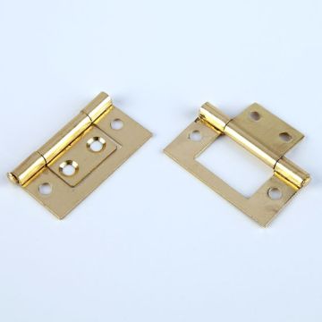 Brassed Flush Hinges. Pack of 25 pairs