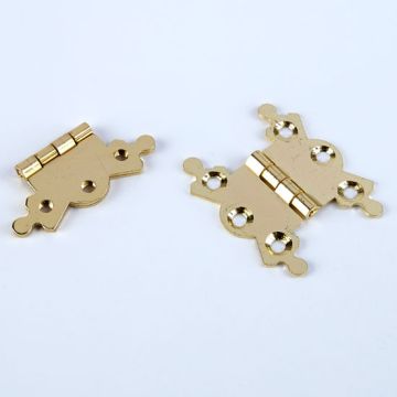 Brassed Fancy Hinges. Pack of 50 pairs