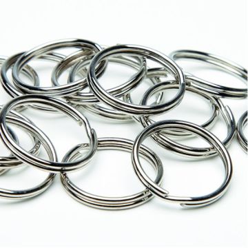 Steel Split Keyrings. Pack of 100