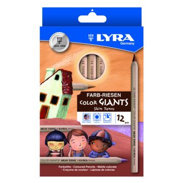 Lyra Skin Tones Pencils. Pack of 12