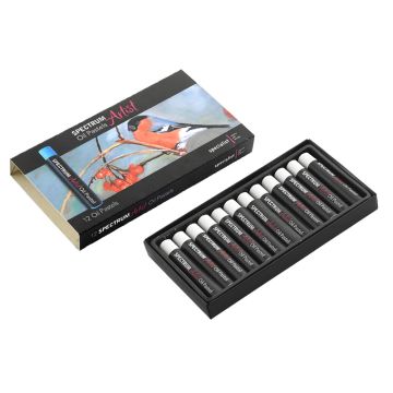 Spectrum Artist Oil Pastels - Black or White