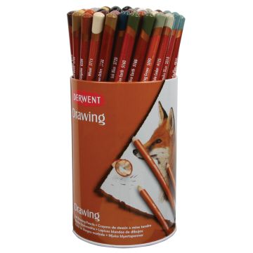 Derwent Drawing Pencils Class Pack. Pack of 72