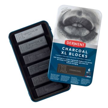 Derwent XL Charcoal Block Set of 6