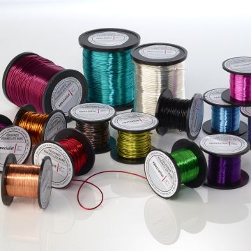 Coloured Enamelled Wire. Pack of 12