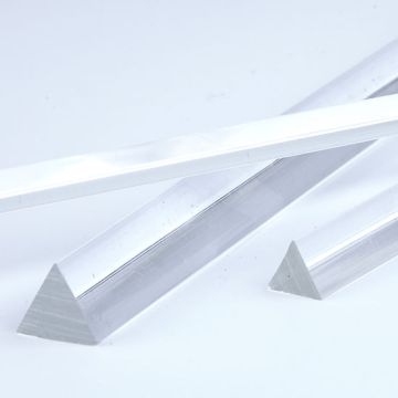 Clear Triangular Extruded Acrylic Rods