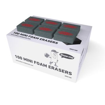 Show-me Mini Foam Erasers. Pack of 100