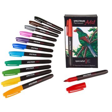 Specialist Crafts Spectrum Artist Permanent Colour Markers