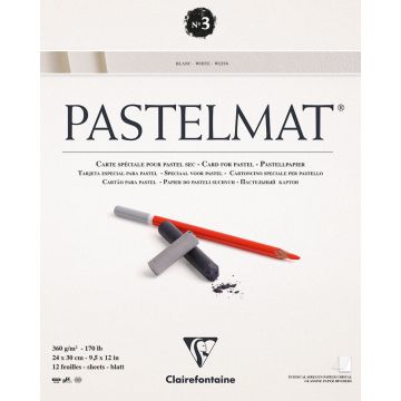 Clairefontaine Pastelmat no.3 24x30cm 360g White