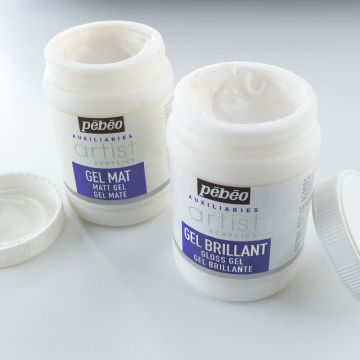 Pebeo Artist Gel Mediums - Matt & Gloss - 250ml