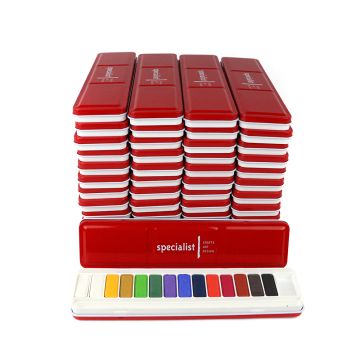 Specialist Crafts Watercolour Tablets. Set of 14  Bulk Pack of 50 