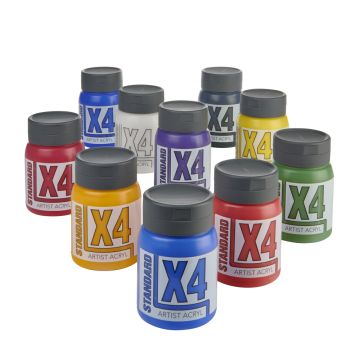 X4 Standard Acryl 500ml Assorted Set