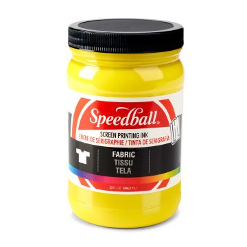 Speedball 32 oz Fabric Screen Printing Ink Yellow