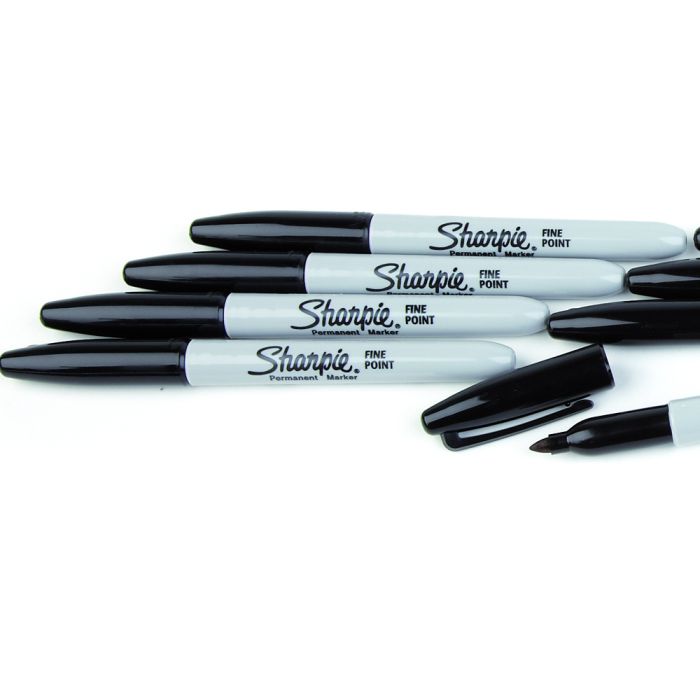Fine Sharpie Markers. Black. Pack of 12 Fine Sharpie Markers. Black. Pack of 12