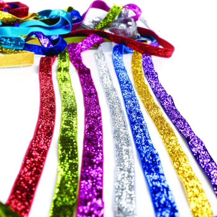 Glittery Velvet Ribbon Pack Glittery Velvet Ribbon Pack