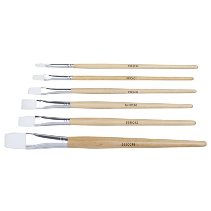 Student Flat Synthetic Watercolour Brushes