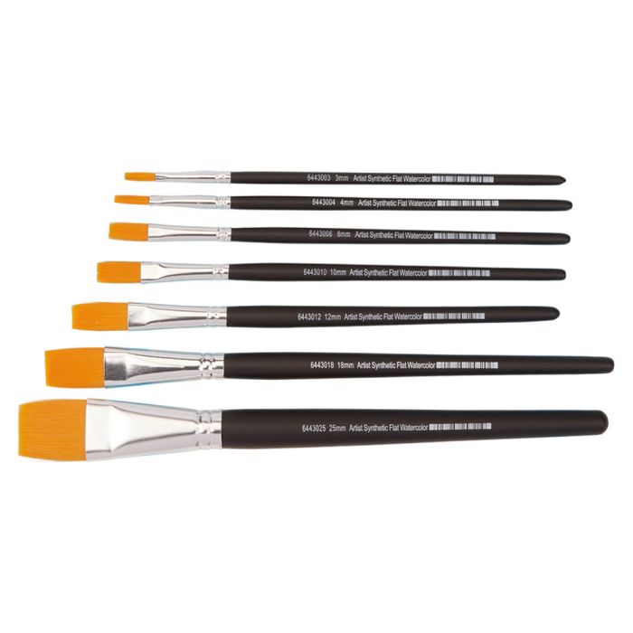 Specialist Artist Flat Watercolour Brushes