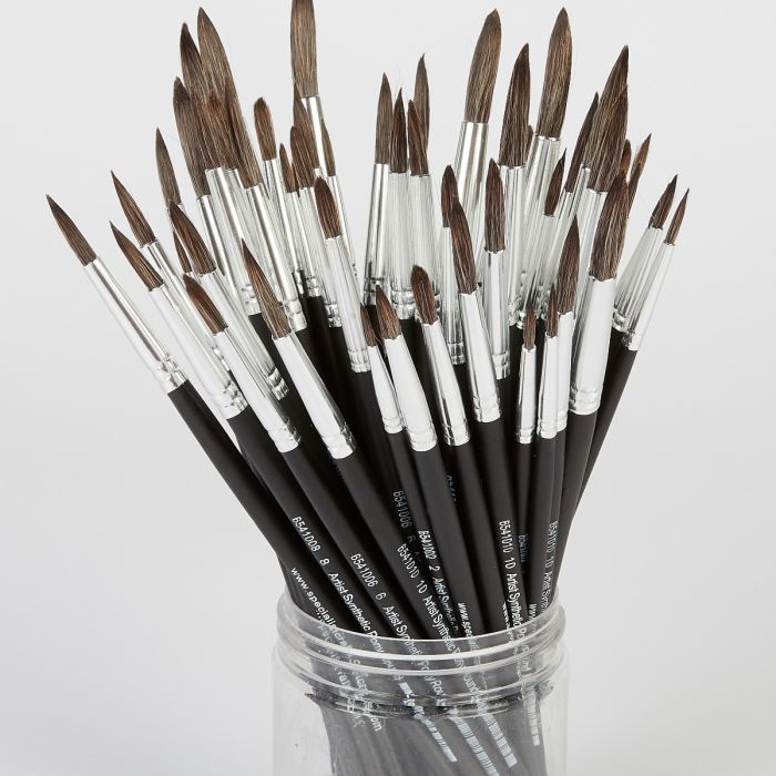 Artist Round Pony Brush Bulk Pack Artist Round Pony Brush Bulk Pack