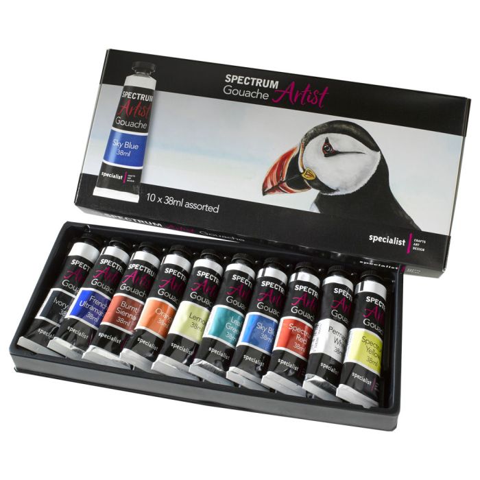 Specialist Crafts Spectrum Artist Gouache Tube Set Specialist Crafts Spectrum Artist Gouache Tube Set