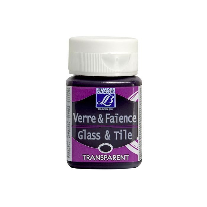 Lefranc Bourgeois Glass & Tile Transparent Colour - Purple Lefranc Bourgeois Glass & Tile Transparent Colour - Purple
