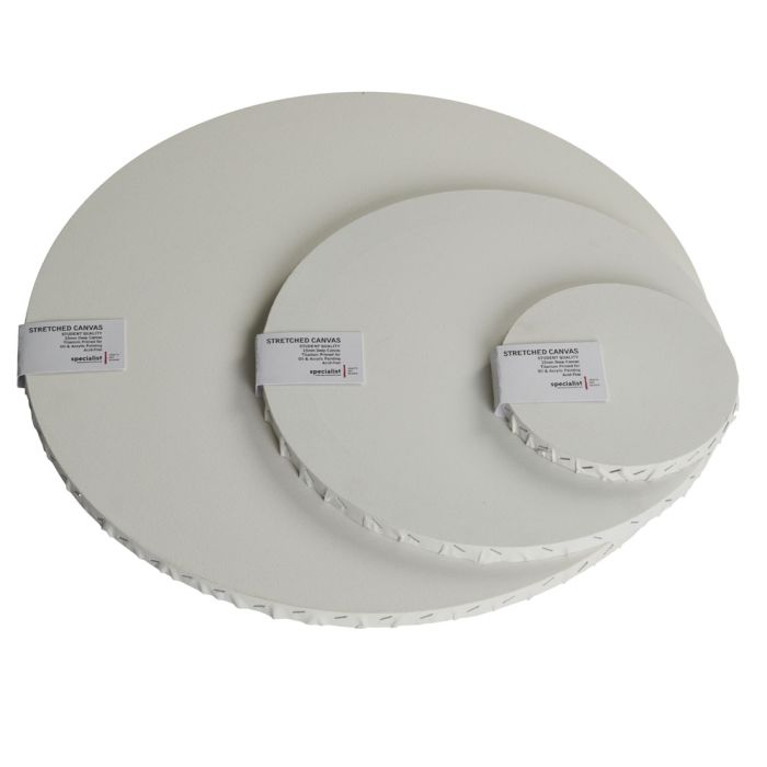 Specialist Crafts Student Stretched Round Canvas Specialist Crafts Student Stretched Round Canvas