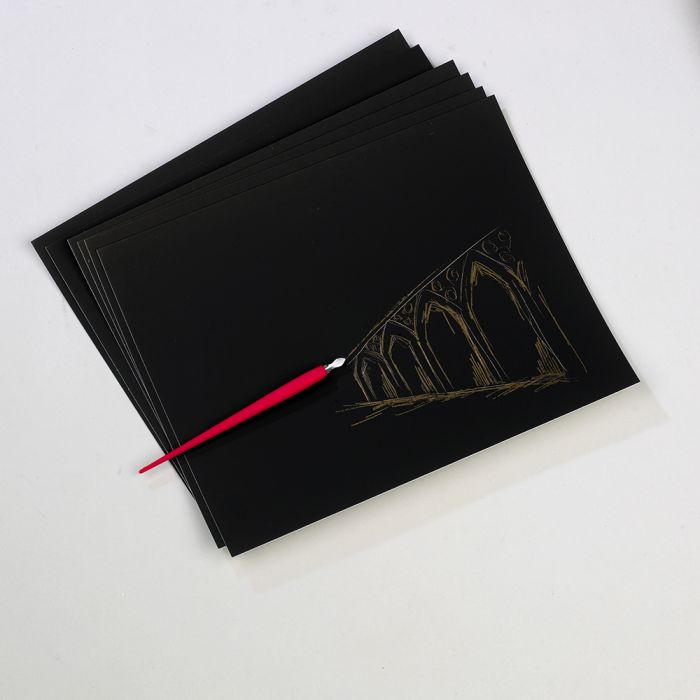 Gold Scraperfoil. Pack of 10 Gold Scraperfoil. Pack of 10