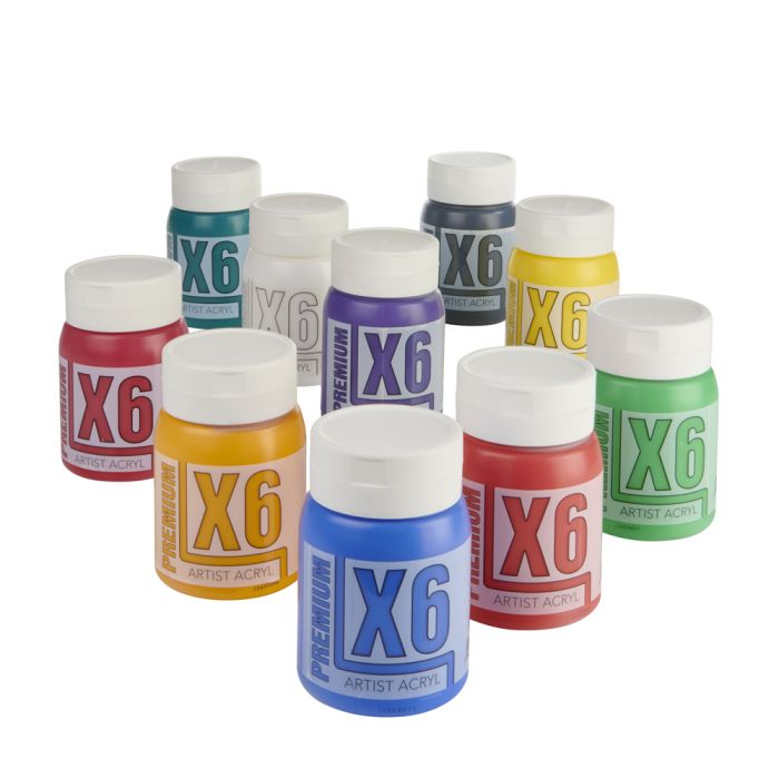 X6 Premium Acryl Acrylic Colour Mixing Set X6 Premium Acryl Acrylic Colour Mixing Set