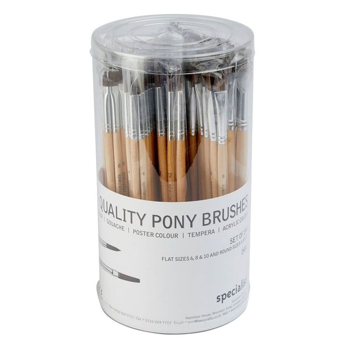 Pony Brushes - Pack of 144 Pony Brushes - Pack of 144