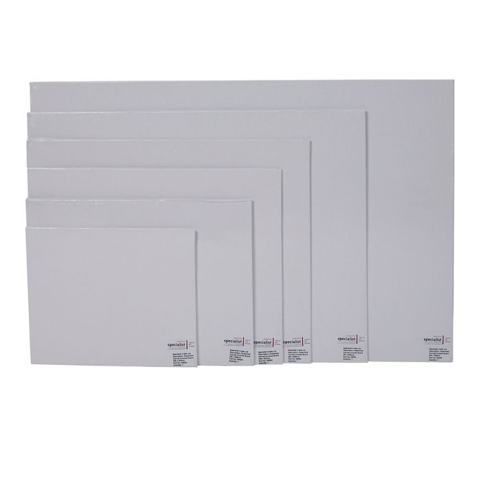 Specialist Crafts Essential Primed Canvas Boards Specialist Crafts Essential Primed Canvas Boards