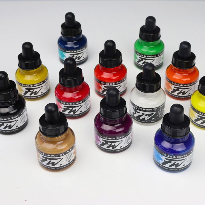 Daler-Rowney FW Acrylic Artists Ink Large Pack Daler-Rowney FW Acrylic Artists Ink Large Pack